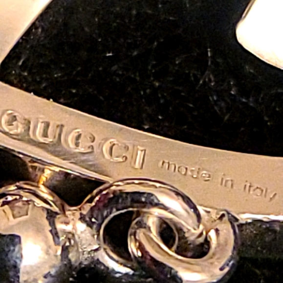 Gucci Logo Sterling Silver Open Heart Ring BRAND NEW WITH ALL PACKAGING INCLUDED - Picture 13 of 13